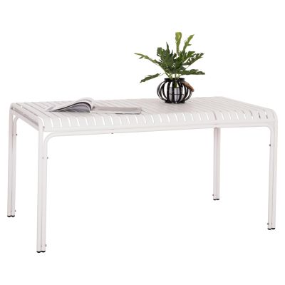 OUTDOOR ALUMINUM TABLE RACHEL HM6339.02 WHITE COLOR 150x80x75Hcm.