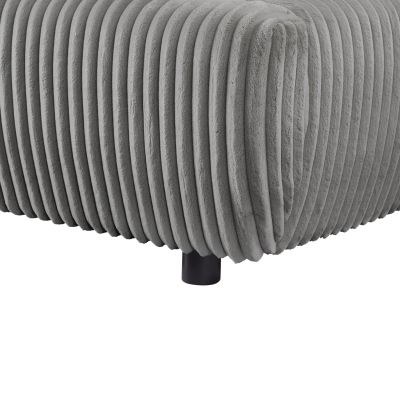 DOUBLE BED WITH STORAGE SPACE KALLY HM729.01 GREY FEAUX FUR FABRIC--MATTRESS 160x200cm.
