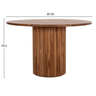 КРЪГЛА ТРАПЕЗАРНА МАСА RODER Φ130x79.5Hсм.
