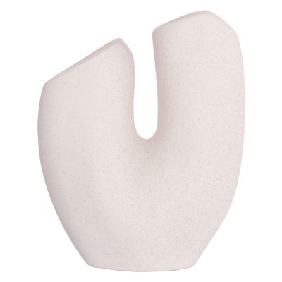 CERAMIC TABLE DECOR ARKEN HM4619.01 OFF WHITE WITH CRYSTALLIZATION 20.5x8x26Hcm.