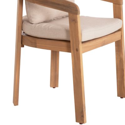 Трапезен стол CRAVIN -бежово -58x61x74всм.