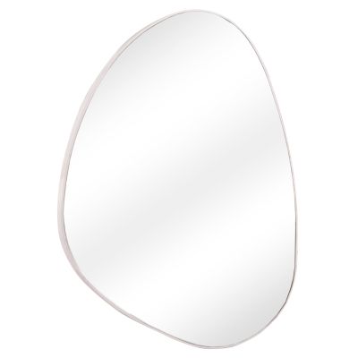 WALL MIRROR IRREGU HM4487.12 MDF FRAME IN WHITE COLORING 60x80Hcm.