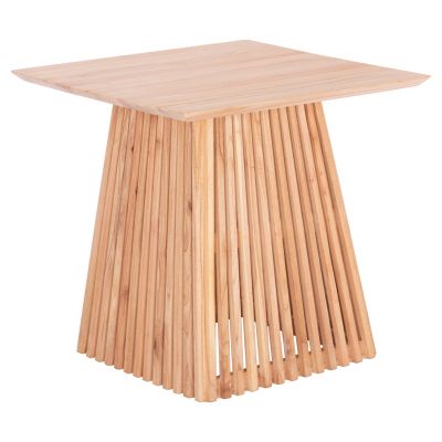 Квадратна трапезна маса FRANTZ 80,5 × 80,5 × 78,5 см – масивно дърво Mindi