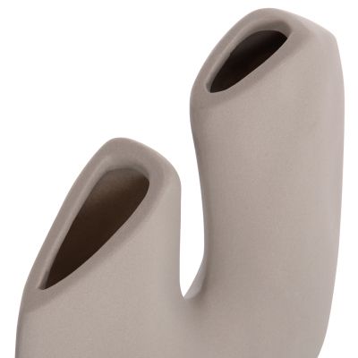 CERAMIC TABLE DECOR ARKEN HM4619.03 GREY MATTE 20.5x8x26Hcm.