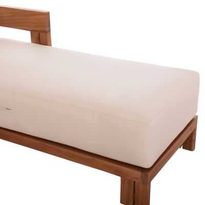 ШЕЗЛОНГ С ВЪЗГЛАВНИЦИ СЕРИЯ KIOTO-ЕСТЕСТВЕН ЦВЯТ 165x70x64Всм.