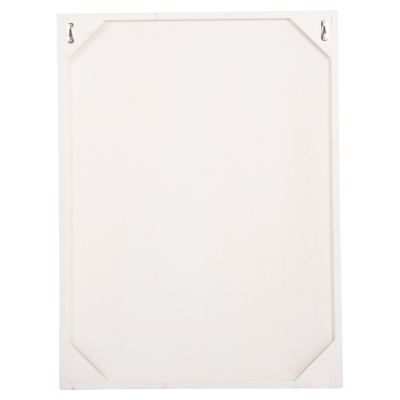 WALL DECOR PANEL RECTANGLE SERIES SANTORINI HM4533 MDF IN OFF WHITE-BROWN COLOR-DECOR IN BEIGE 60x4.5(thickness)x80Hcm.