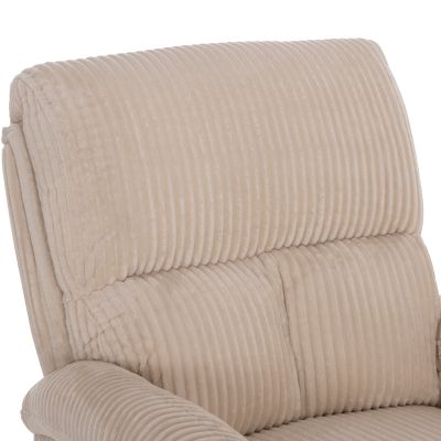 ARMCHAIR RELAX DIONI HM3296.12 BEIGE CORD FABRIC 85x90x100Hcm.