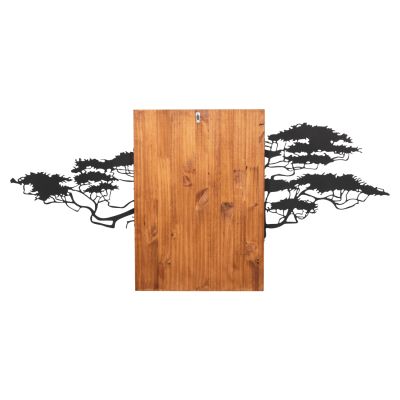 ДЕКОРАЦИЯ ЗА СТЕНА ДЪРВО ФИГУРА МЕТАЛ/ДЪРВО 148x3x70Hcm.