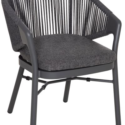 Трапезен стол XANTION -  СИВ 59x60x78Всм.
