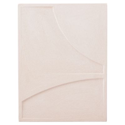 WALL DECOR PANEL RECTANGLE SERIES SANTORINI HM4509 MDF IN OFF-WHITE COLOR 60x4(thickness)x80Hcm.