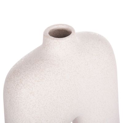 CERAMIC TABLE DECOR SERIES ISIL HM4599.01 OFF WHITE WITH CRYSTALLISATION 22x8x29Hcm.