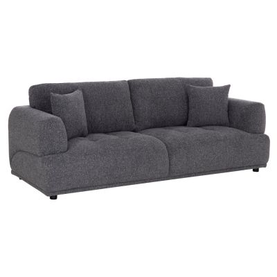 SOFA 3-SEATER STRUCTO-GREY FABRIC 227x94x88Hcm.
