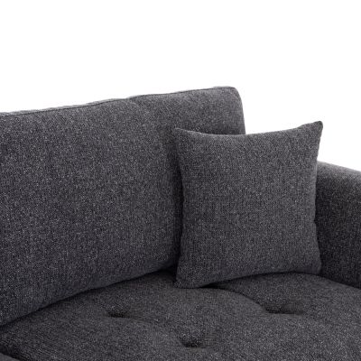 SOFA 3-SEATER STRUCTO-GREY FABRIC 227x94x88Hcm.
