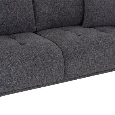 SOFA 3-SEATER STRUCTO-GREY FABRIC 227x94x88Hcm.