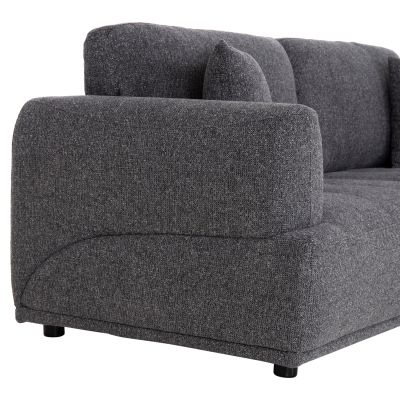 SOFA 3-SEATER STRUCTO-GREY FABRIC 227x94x88Hcm.