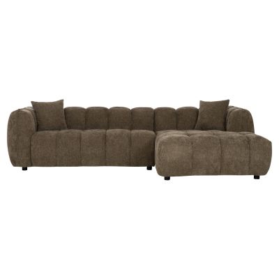 CORNER SOFA (RIGHT) LYKKE HM3326.03R GREEN FABRIC 280x89-165(chaise)x70Hcm.