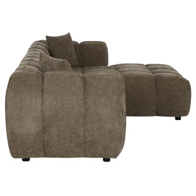 CORNER SOFA (RIGHT) LYKKE HM3326.03R GREEN FABRIC 280x89-165(chaise)x70Hcm.