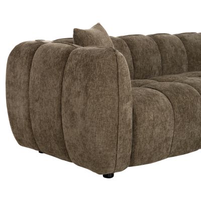 CORNER SOFA (RIGHT) LYKKE HM3326.03R GREEN FABRIC 280x89-165(chaise)x70Hcm.
