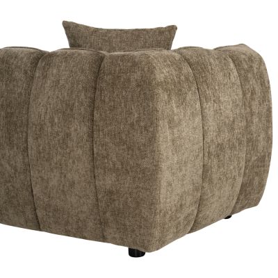 CORNER SOFA (RIGHT) LYKKE HM3326.03R GREEN FABRIC 280x89-165(chaise)x70Hcm.