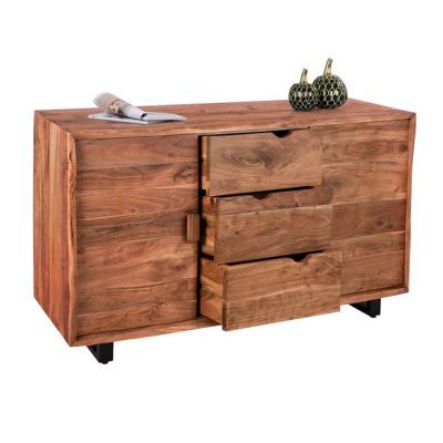 Бюфет HM8184 Никол от акациево дърво масив естествено 160x45x92см