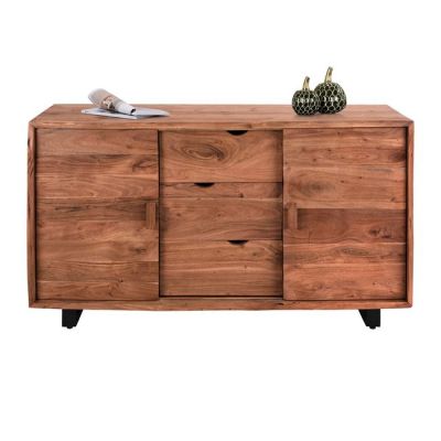 Бюфет HM8184 Никол от акациево дърво масив естествено 160x45x92см