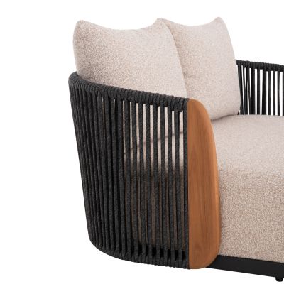 Augustus Double Daybed – 170 × 165 × 84 cm, Beige