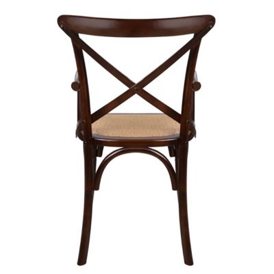 Дървен стол с подлакътници Forenza HM0105.03 Кафяв и мат 52x56x89,5 см