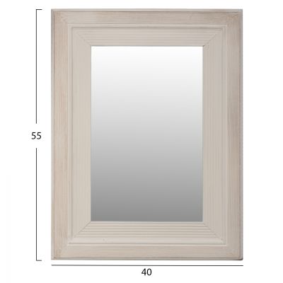 MIRROR KENNA HM7192 WHITE PATINA 40Χ2Χ55 cm.
