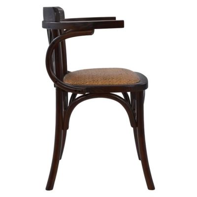 Дървен стол Vienna Type Antique кафяв HM0180.03 с мат 58,5x49,5x77 см