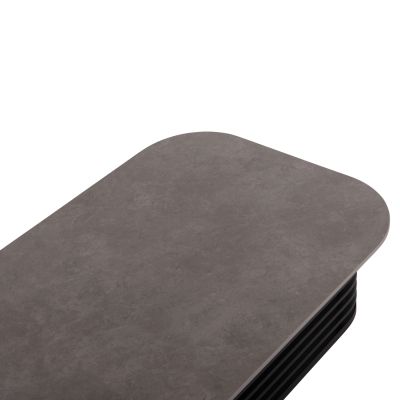 OUTDOOR LOUNGE SET 4PCS AURA SM6193.01 GREY ALUMINUM-OLEFIN FABRIC-ROCK BEAM TOP