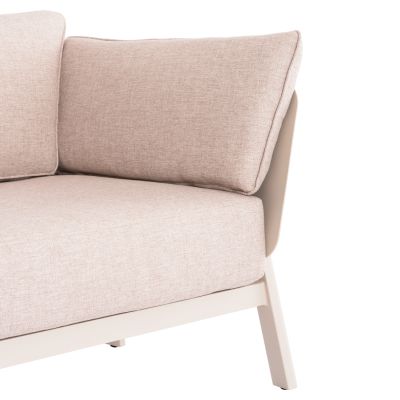 OUTDOOR LOUNGE SET 4PCS ENASTRON SM6194.05 BEIGE ALUMINUM & OLEFIN FABRIC