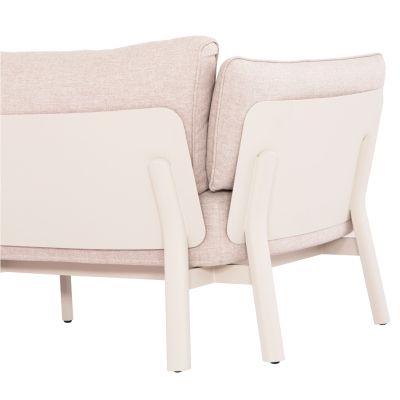 OUTDOOR LOUNGE SET 4PCS ENASTRON SM6194.05 BEIGE ALUMINUM & OLEFIN FABRIC