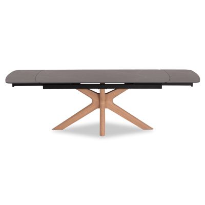 DINING TABLE HORIZON SM18091.02 CERAMIC TABLETOP-BIRCH LEGS WITH ASHWOOD VENEER 180x90x76Hcm.