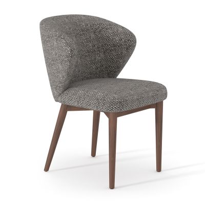 Καρέκλα Τραπεζαρίας Swaive SM18105.02 ύφασμα Γκρι-Πόδια Φράξινου 57x61x81Υεκ.