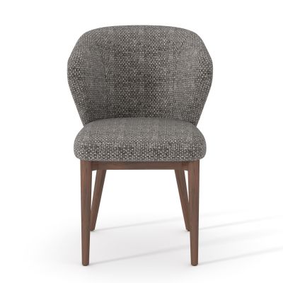 Καρέκλα Τραπεζαρίας Swaive SM18105.02 ύφασμα Γκρι-Πόδια Φράξινου 57x61x81Υεκ.