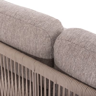 Outdoor Corner Lounge Set 3pcs series Elysia SM6187.02 Champagne-colored aluminum-Rope- P.E. fabric