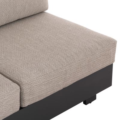 OUTDOOR CORNER LOUNGE SET 4PCS ADHARA SM6189 ALUMINUM-OLEFIN FABRIC-SINTERED STONE