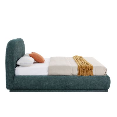 ΚΡΕΒΑΤΙ ΔΙΠΛΟ ΜΕ ΑΠΟΘ.ΧΩΡΟ NOCTIS SM726.07 ΠΡΑΣΙΝΟ CHENILLE ΥΦΑΣΜΑ--ΣΤΡΩΜΑ 160x200εκ