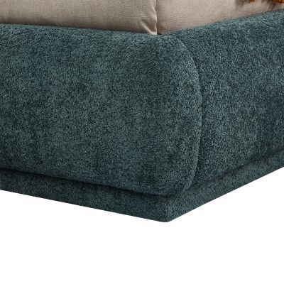 ΚΡΕΒΑΤΙ ΔΙΠΛΟ ΜΕ ΑΠΟΘ.ΧΩΡΟ NOCTIS SM726.07 ΠΡΑΣΙΝΟ CHENILLE ΥΦΑΣΜΑ--ΣΤΡΩΜΑ 160x200εκ