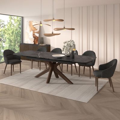 ΣΕΤ ΤΡΑΠΕΖΑΡΙΑΣ 7ΤΜΧ HORIZON SM21233 ΚΕΡΑΜΙΚΟ TOP--ΠΟΔΙΑ ΜΕ ΚΑΠΛΑΜΑ ΚΑΡΥΔΙΑΣ