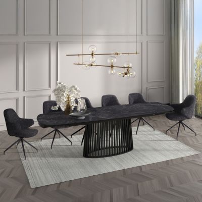 ΣΕΤ ΤΡΑΠΕΖΑΡΙΑΣ 7ΤΜΧ MEMNON SM21238 ΚΕΡΑΜΙΚΟ TOP--ΜΑΥΡΟ ΜΕΤΑΛΛΟ