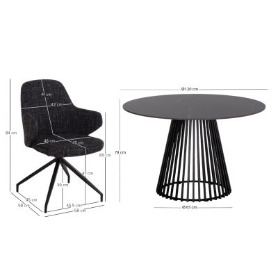 ΣΕΤ ΤΡΑΠΕΖΑΡΙΑΣ 5ΤΜΧ MEMNON SM21239 ΚΕΡΑΜΙΚΟ TOP-- ΣΤΡΟΓΓΥΛΟ