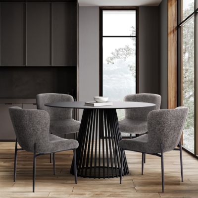 ΣΕΤ ΤΡΑΠΕΖΑΡΙΑΣ 5ΤΜΧ MEMNON SM21242 ΚΕΡΑΜΙΚΟ TOP-- ΣΤΡΟΓΓΥΛΟ--ΓΚΡΙ