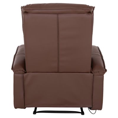 HM0026.03 Armchair ROCCA, massage mechanism, PU brown 80x96x97 cm