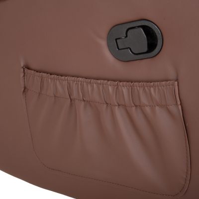 HM0026.03 Armchair ROCCA, massage mechanism, PU brown 80x96x97 cm