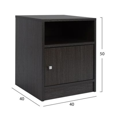 Bedside table Melamine HM2205.01 Zebrano 40x40x50