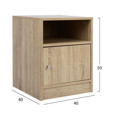 Bedside table Melamine HM2205.02 Sonama 40x40x50