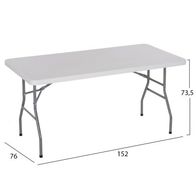 Маса Кетъринг-Конферентна HM5064 152Χ76Χ74 cm Сгъваеми крака