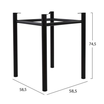 Base 4 legs for surface 70x70 H/B 652-070