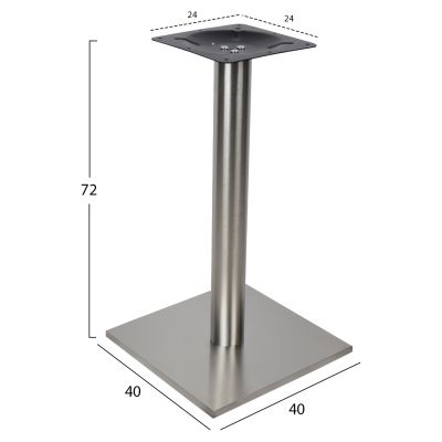 Inox Base 40x40x72 HM421